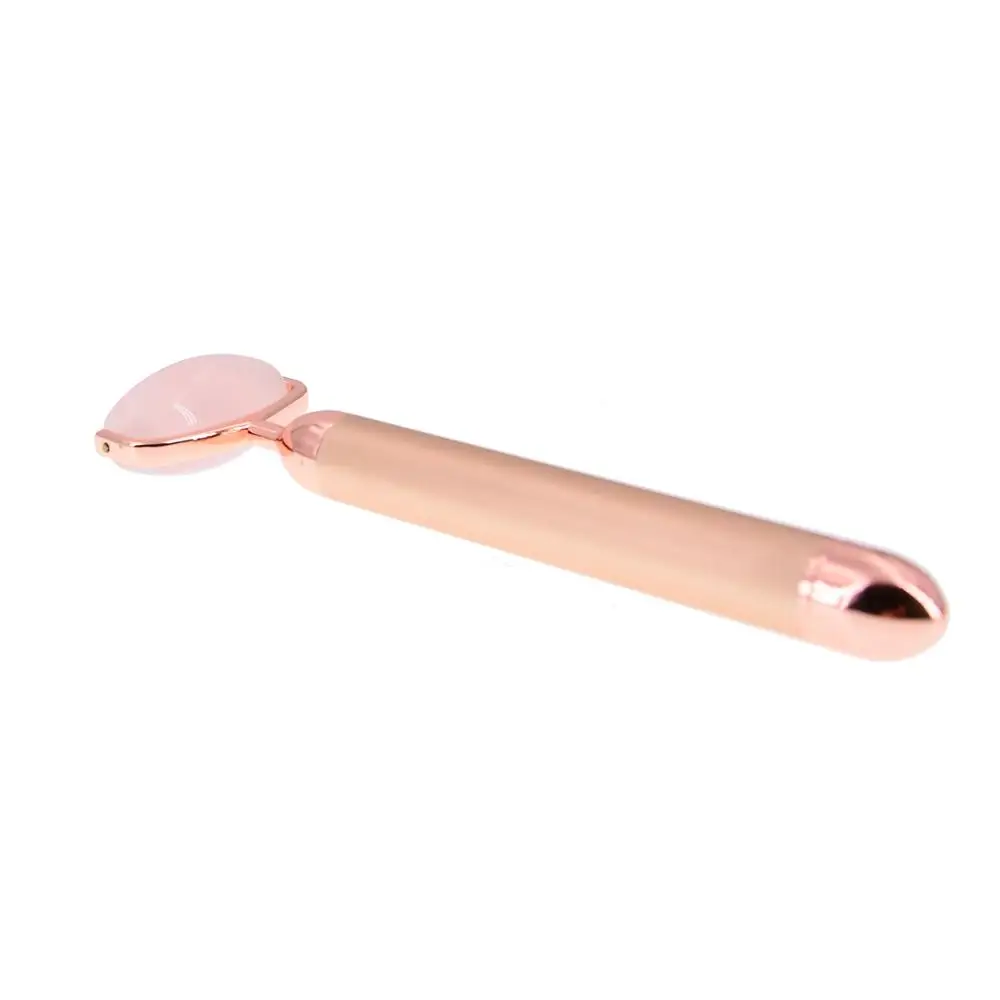Rose Quartz and Jade Face Slimming Massager Body Neck Head Massager with Whitening and Skin Tightening Features