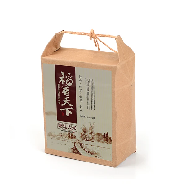 Rice paper bags sac kraft papier emballage alimentaire boite