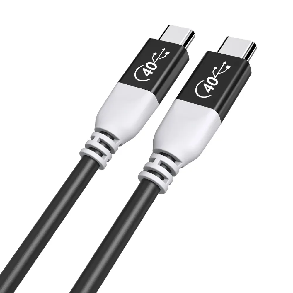 HD 8K smart chip data usb cable PD240W usb4.0 gen3 type c cable 1m 2m coaxial usb fast charging cable