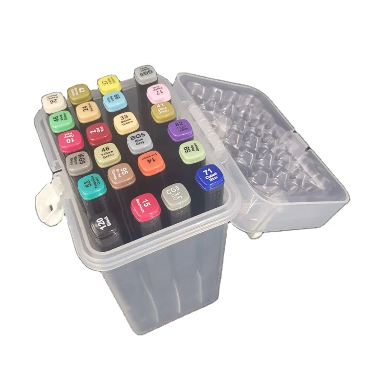 Manufacturer Double-Ended Marker Alcohol based Ink Permanent Pen Multi-Color Marker Pen