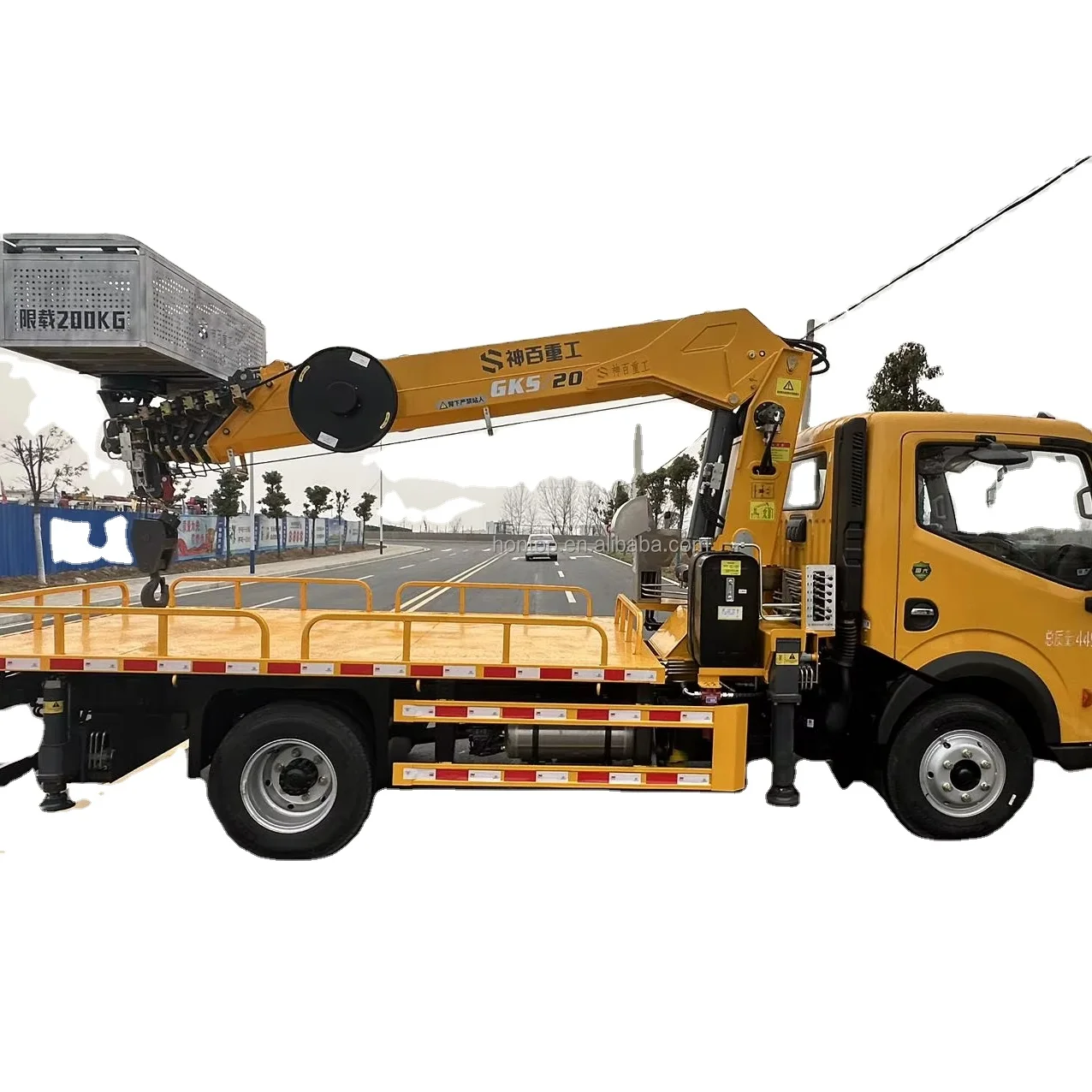 Dongfeng 5ton Truck Crane with 5ton Crane & 20M Aerial Work Platform Vehicle Telescopic Arm Bucket Truck for sale