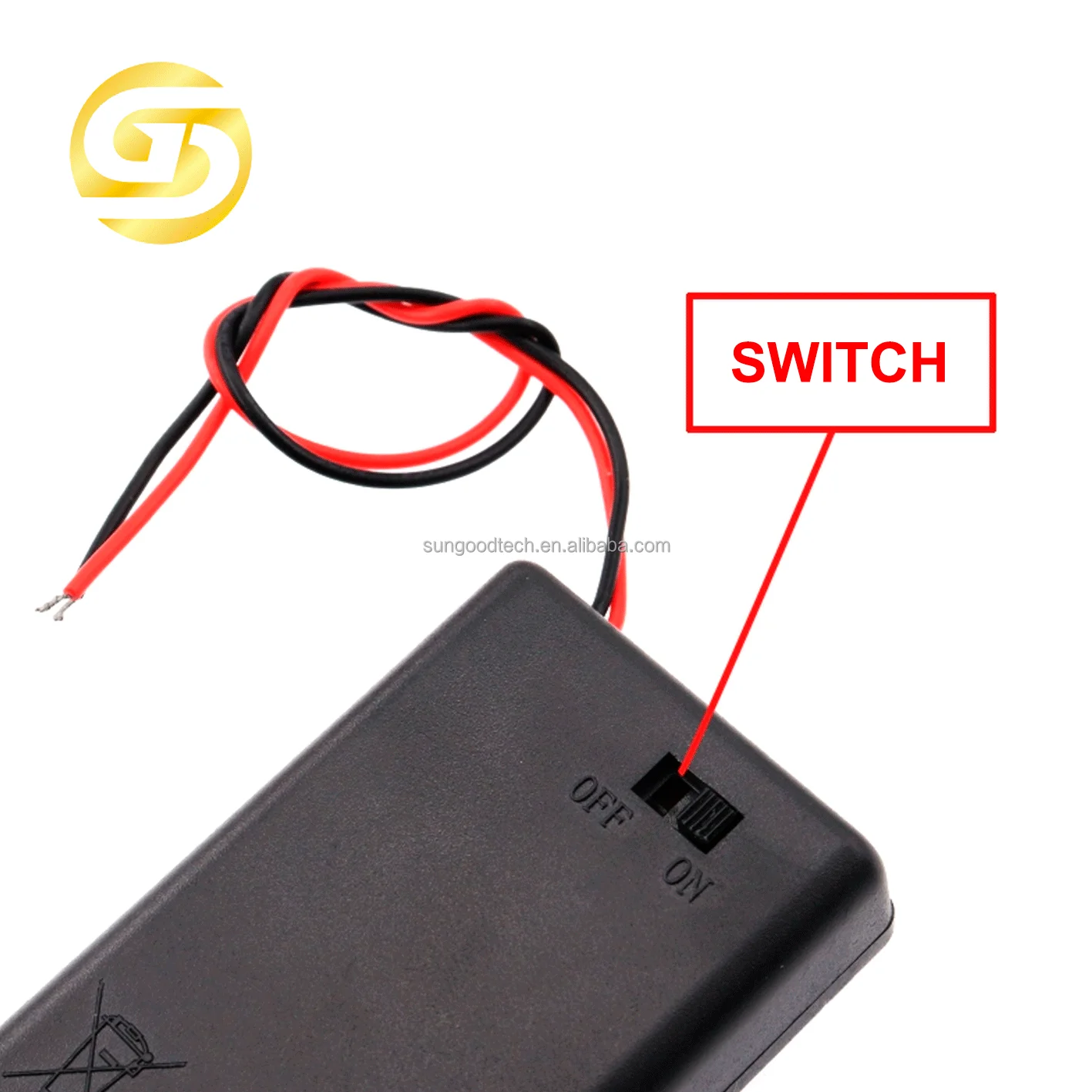 AA AAA 18650 Battery Holder Charging Holder With Cover Switch CR2032 Button Holder 1.5V 3V 3.7V