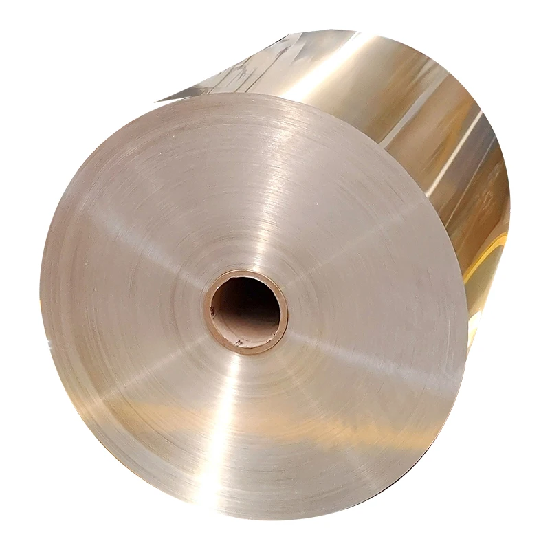 2023 Pharmaceutical Grade Jumbo Roll Aluminium Foil Medicine golden color aluminum foil paper Wrapper painted aluminum coils