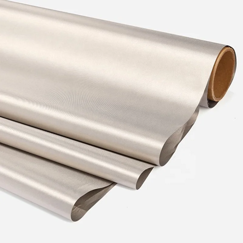 TK-PW-075R 1380MM Plain conductive fabric emi emf emc ems rf rfid shielding radiation protection fabric