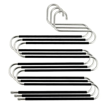 5 Tier Novelty Adjustable Trouser Pants Tie Shawl Rack Belt Scarf Neckties Hanger Holder Multifunctional Closet Organizer