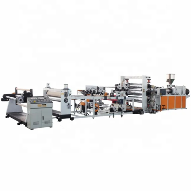 PVC Transparent Soft And Rigid Sheet Extrusion Extruder Extruding line