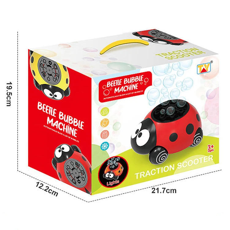 Children toy cartoon electric automatic bubble gun machine toy with light