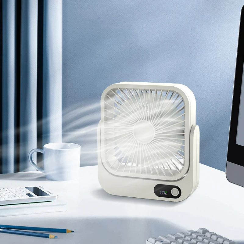Mini desktop stand fan portable small table fan for laptop computer cooler