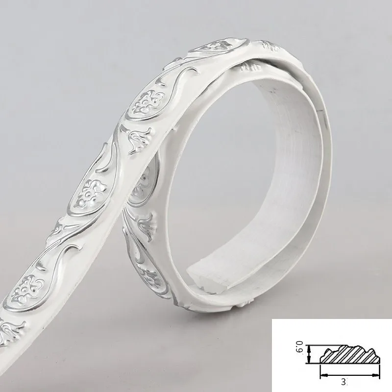 Modern 3D Decorative Wood Ceiling Molding Trim Self-Adhesive Flexible for Hotel Home & Door Mirror Painted Surface Treatment