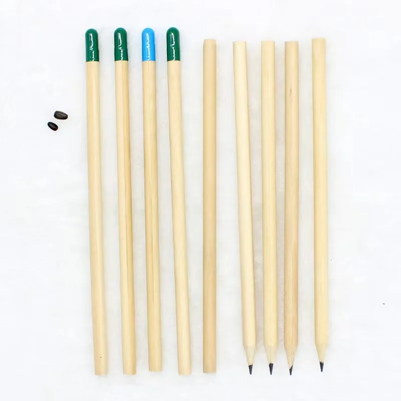 New Arrival Products Christmas Gift Custom Logo Pencil with Seed to Plant Wooden Seed Pencil