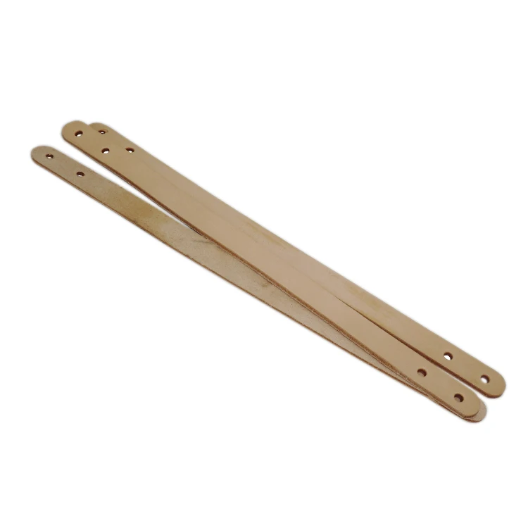 Furniture Soft Vegetable Tanned Leather Pull Handles Antique Doors Cabinets Pulls Knob Closet Drawer Genuine Leather Handle