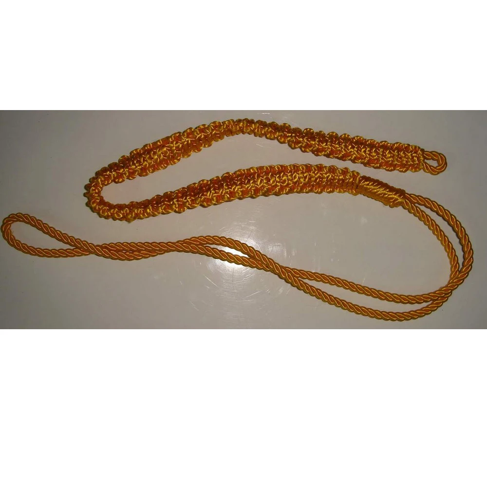 silk polyester twisted dress cord for uniform aiguillette Tassels Popular Custom Charm OEM Customized Rayon