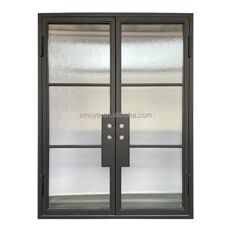 Северо-американские межкомнатные двери, звукостойкая французская стеклянная наземная дверь, качающаяся плоская перегородка, стеклянные двери