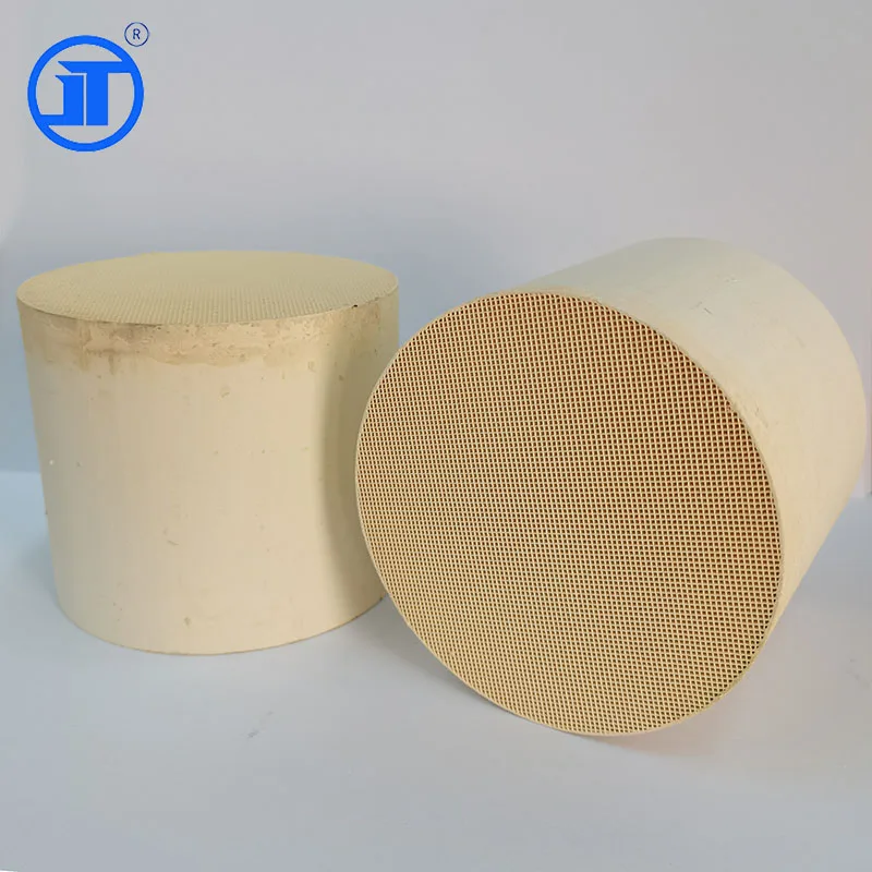 Auto Engine Part Exhaust PGM Catalyst Catalytic Converter Honeycomb Ceramic Monolith Platinum and Rhodium Catalyst Support