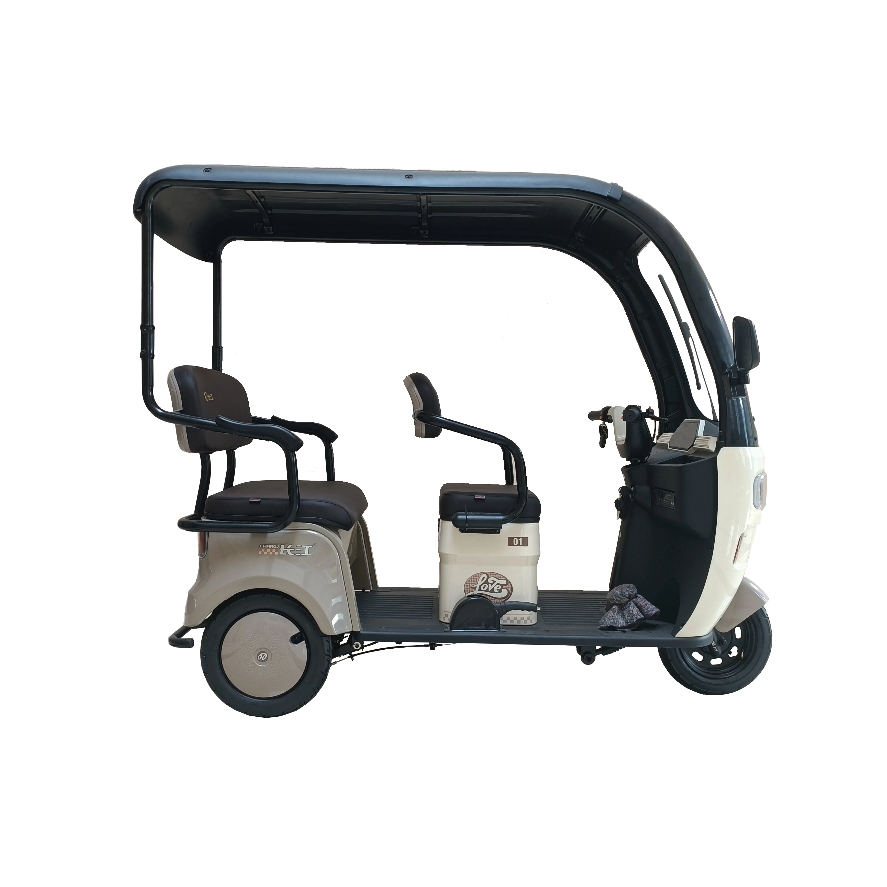 Passenger Leisure Adult Motorcycle Three Wheel Electric Scooter With Roof Scooters