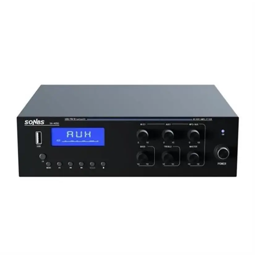 Высокочастотный бас FM MP3 40 Вт bluetooth караоке динамик усилитель
