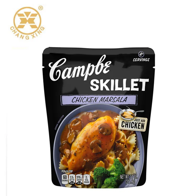 Heat Seal Plastic Frozen Food Bag For Korean Kimchi Packaging, Sachet Packaging Food Sauce Soup Pouch Retort Pouch