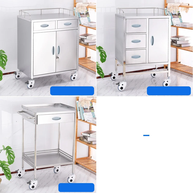 New Promotion Hot Style Movable Medical Stainless Steel Anesthesia cart Treatment Trolley