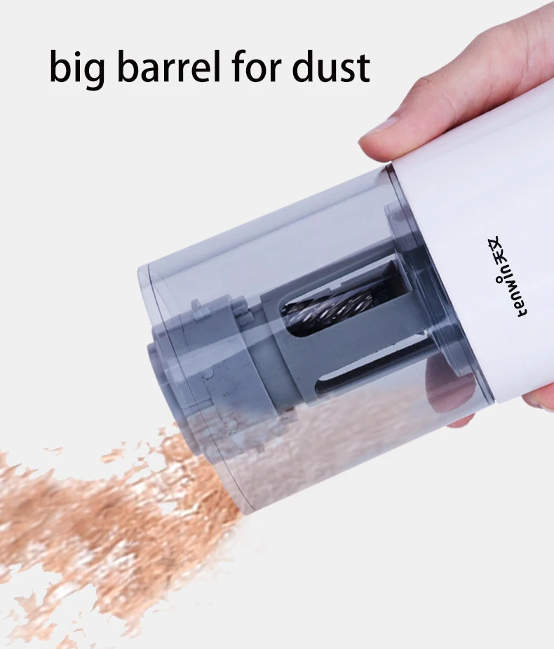 Tianwen big bucket fully auto mechanical 7-8MM electric pencil sharpener machine  for student by USB charging