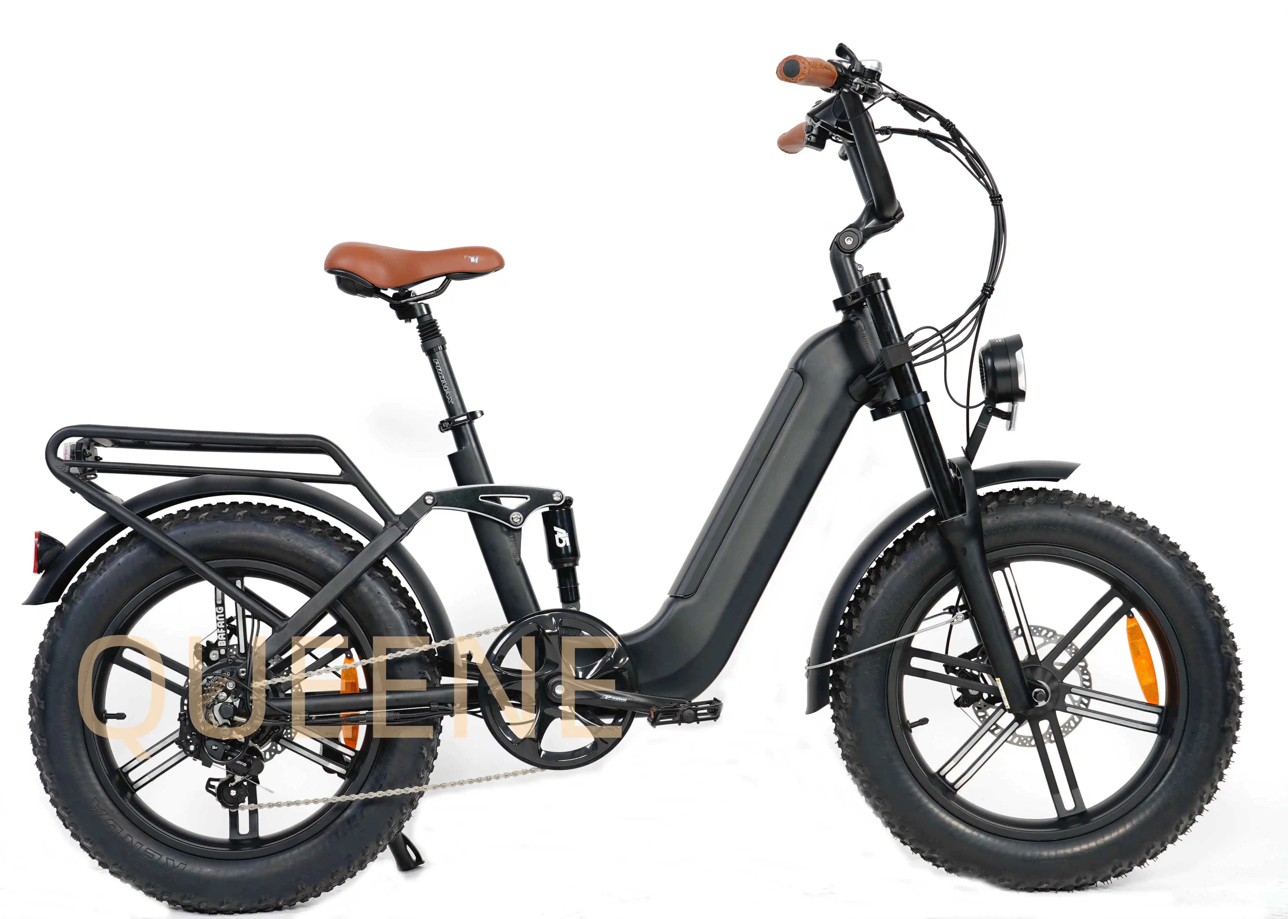 QUEENE/New Design low step thru Lady Frame Women Electric Bike Fat Tire ebike from China for adults