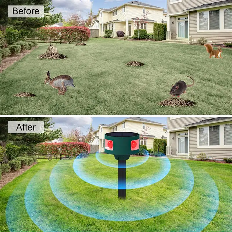 ultrasonic speaker animal repeller animal deterrent solar powered ultrasonic mouse dog bird cat repeller