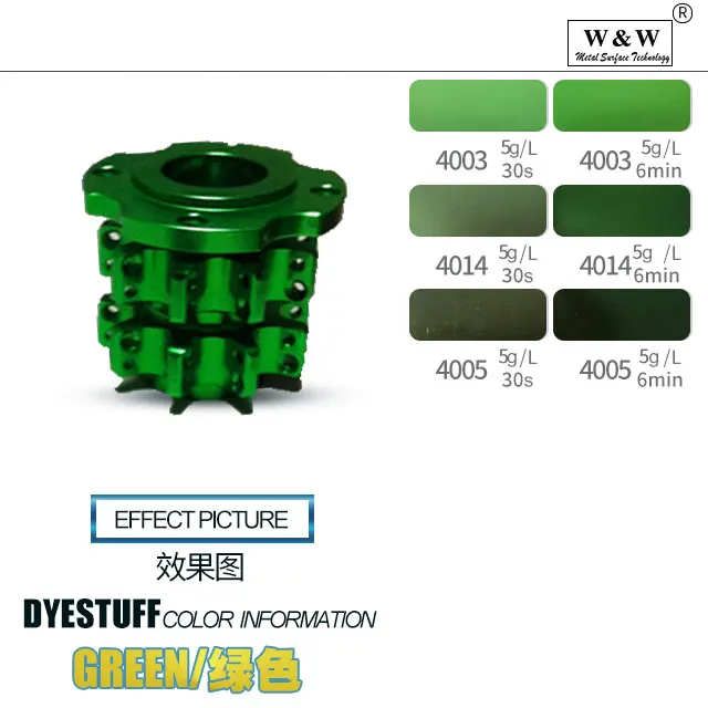 Industrial Green Acid Dye Powder Anodizing Dye For Aluminum Anodized
