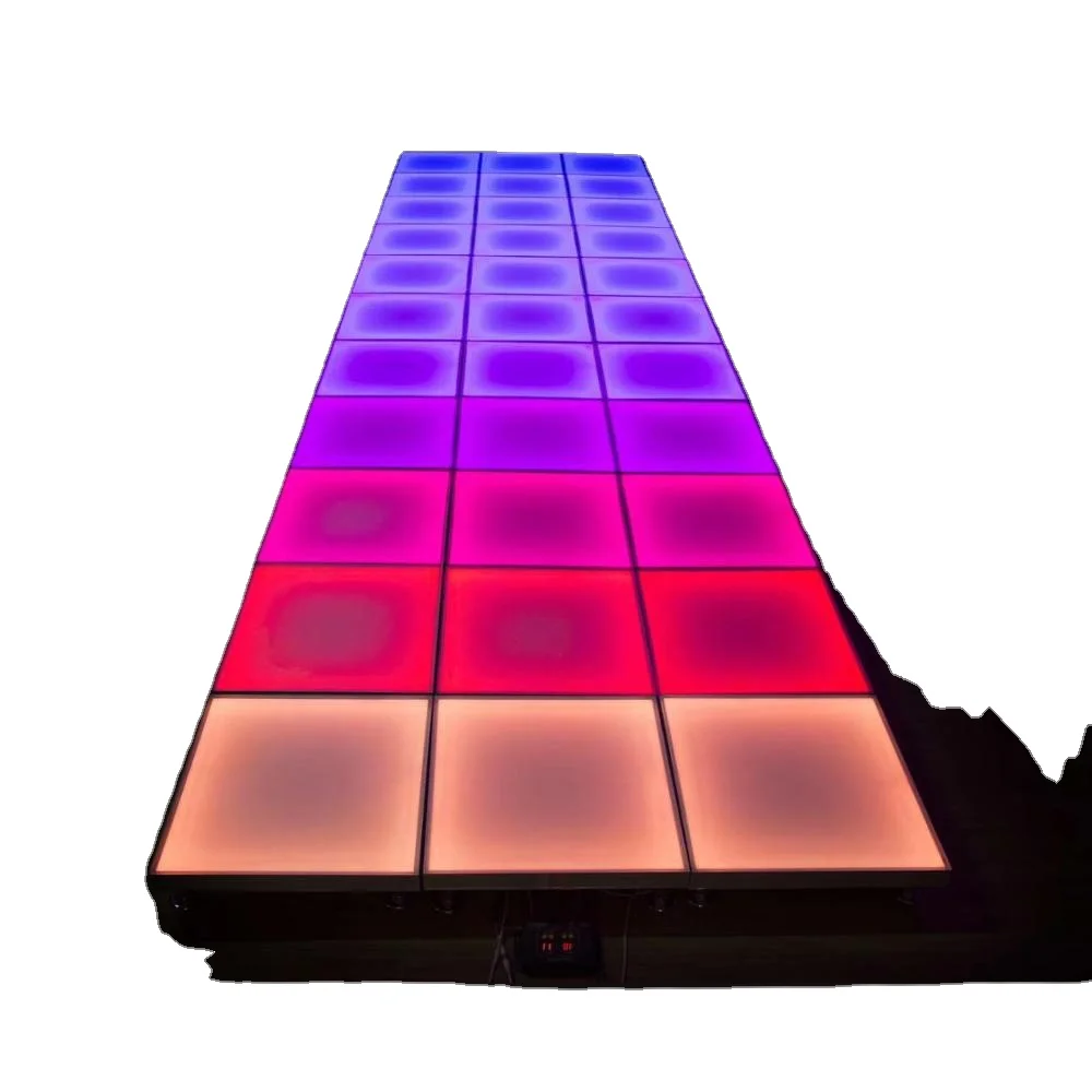 Dance floor 300*300mm/ 600*600mm Black/White PCB DC12V-24V RGB DMX pixel  panel light