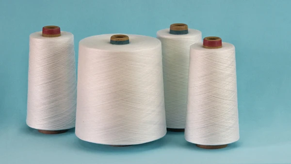 Wholesale high tenacity raw white spun polyester sewing thread 20/2 20/3 TFO for dyeing