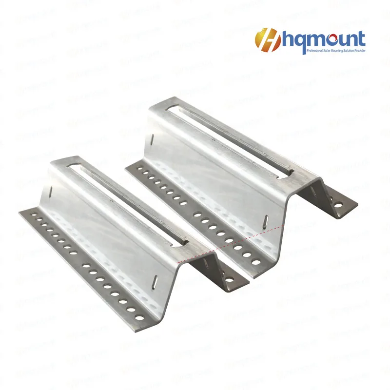 Прямая продажа с завода, металлический кровельный Солнечный мини-рельс hqmount, короткий мини-рельсовый кронштейн