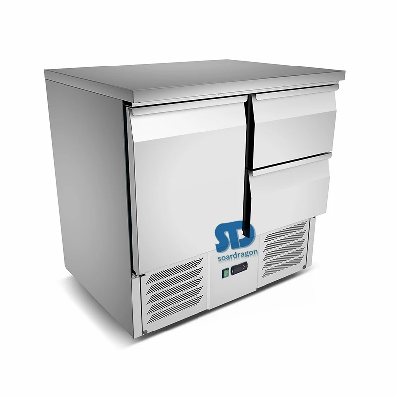 Soardragon Salad Prep Refrigeration Working Counter Buffet Salad Refrigerator with drawers