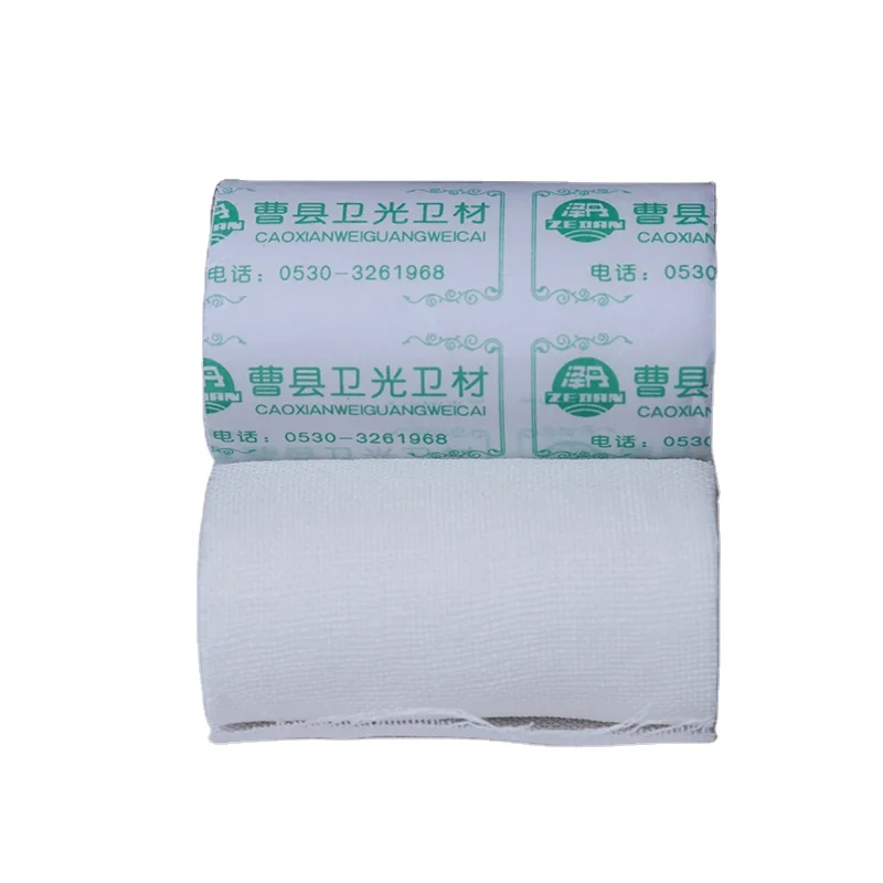 ISO CE Surgical Jumbo Absorbent Cotton Gauze Roll Wool Roll Absorbent White Polyester Roll (1600285016769)