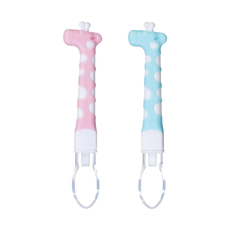 Food grade silicone no smell does not hurt the baby baby silicone feeding spoon