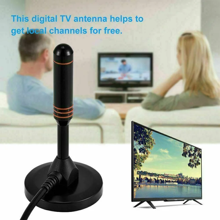 80 км Диапазон ТВ антенна усилитель сигнала 4K антена внутри HDTV 1080P цифровой Walkie Talkie