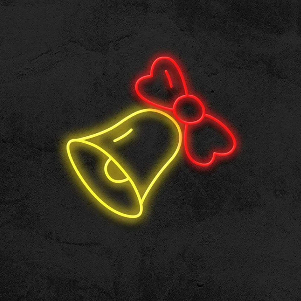 Новогодняя Елочная неоновая вывеска