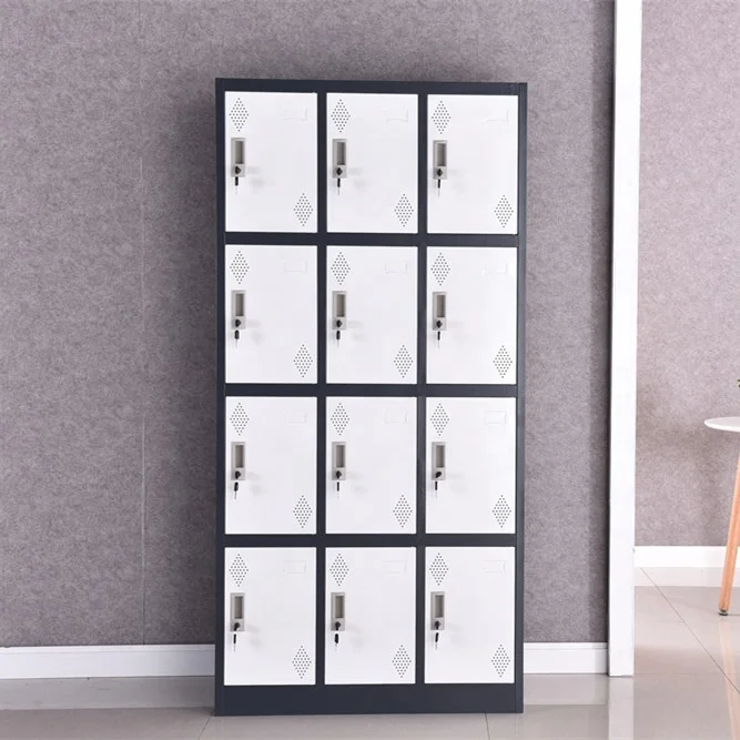 Черный металлический Школьный шкафчик в американском стиле для больших нагрузок