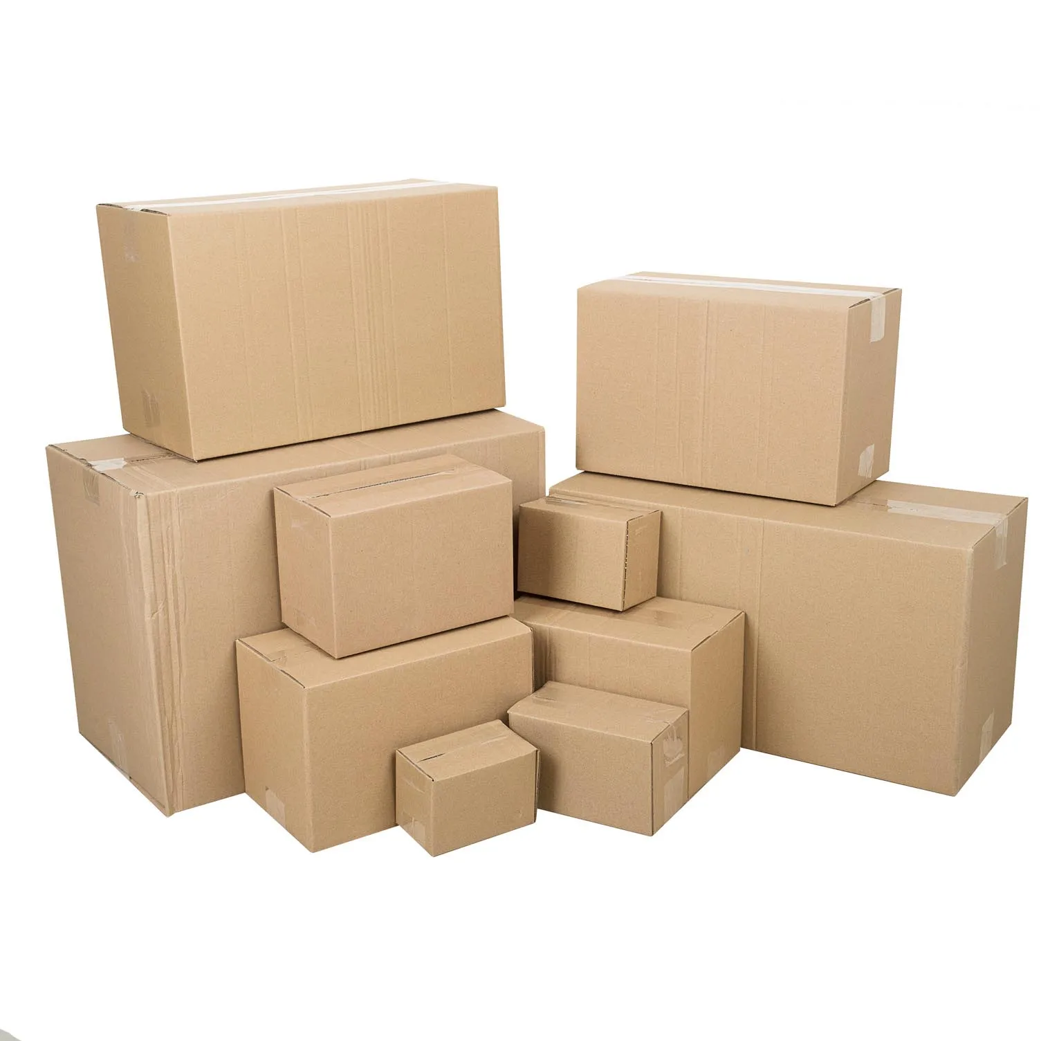 Customized size 3 5 7 thickened corrugated carton sales product storage commercial eco protection transportation packaging box