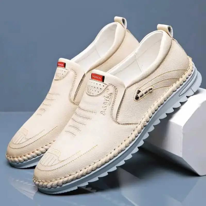 Chaussures Hommes Non-Slip Genuine Leather Shoes for Men New Cowhide Driving Shoes