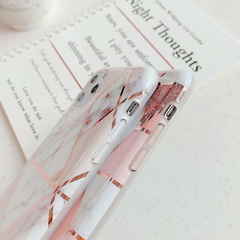 
For iphone 11 pro max case Fashion IMD TPU Electroplated Shockproof luxury phone case 