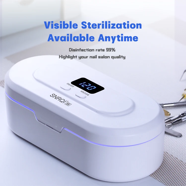 Wholesale portable uv sterilizers for salon nails beauty tools 8 uv light LED beads