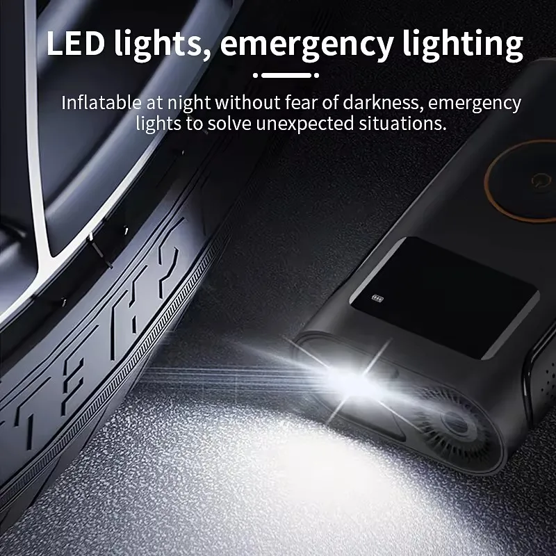 Hot Selling Product 12V Abs Tire Pressure Monitor Portable Pump Pressure Gauge For Bicycle Car Football Car Air Pump