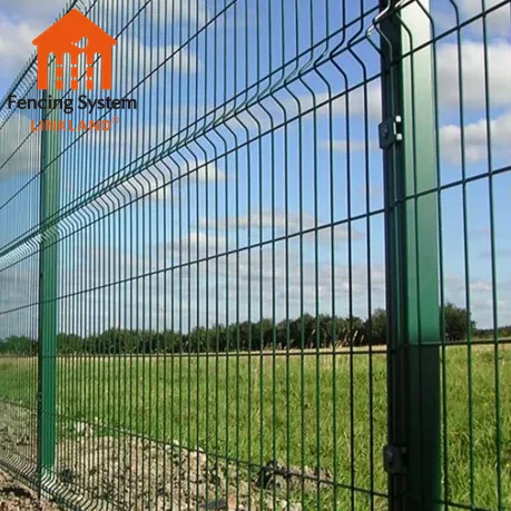 Outdoor 3D Curved Welded Fence Panel PVC Coated Galvanized Triangle Bending 3D Fence for Garden Fencing