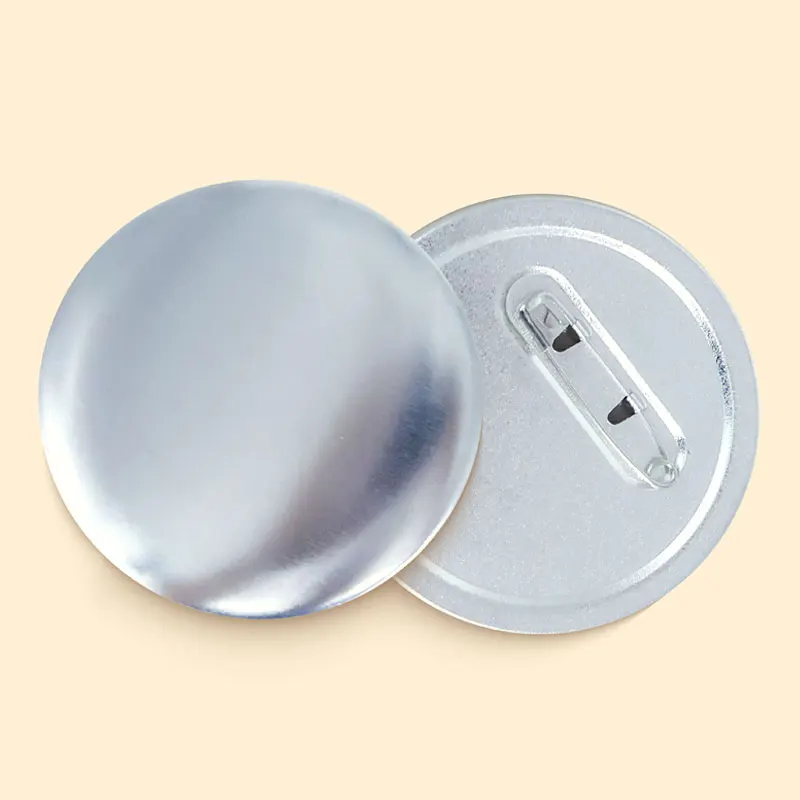 Reasonable Price Round 38mm 48mm Blank Raw Metal Safety Pin Button Badge Materials