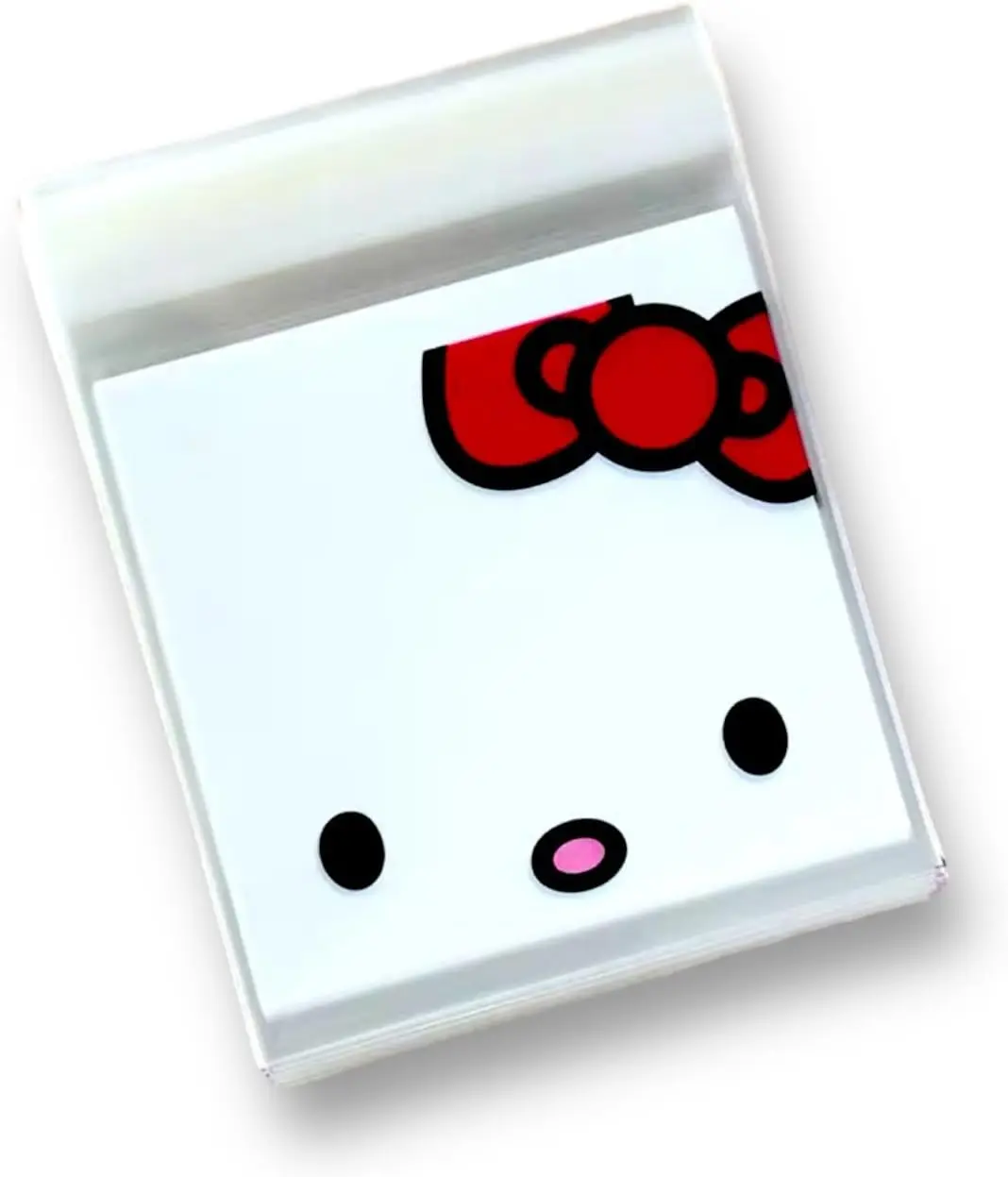 Kitty Cookie Bag homemade Pink Self Sealing Cute Bubble Gum Candy Pouch Cellophane Packaging Bags