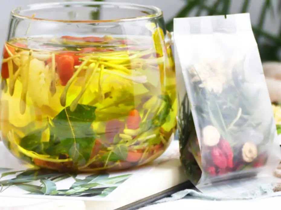 Bamboo leaf Chrysanthemum honeysuckle herbal lung detox tea