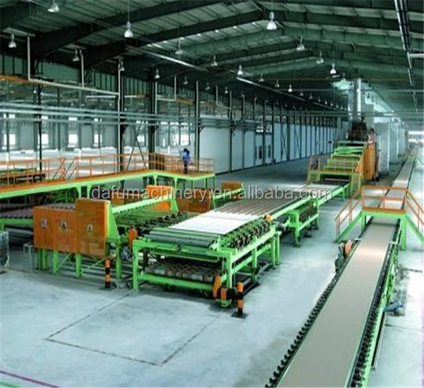 Stable and safe Large capacity high quality gypsum board manufacturing machine,plaster board plant machinery
