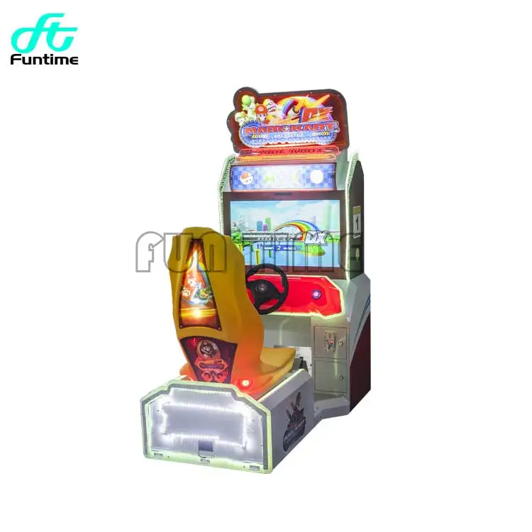 Mario Motion Race Gaming Cockpit Seat Simulator Arcade Racing Car Game Machine Steering Wheel Racing Simulator