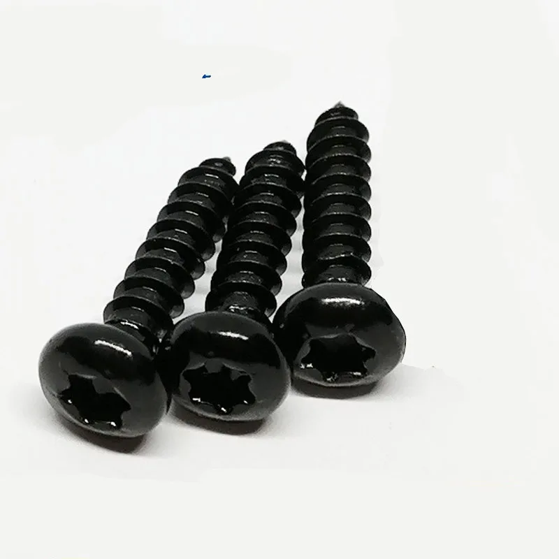 Black pan head Torx self-tapping screw Round head internal Torx anti-theft screw M2-M10