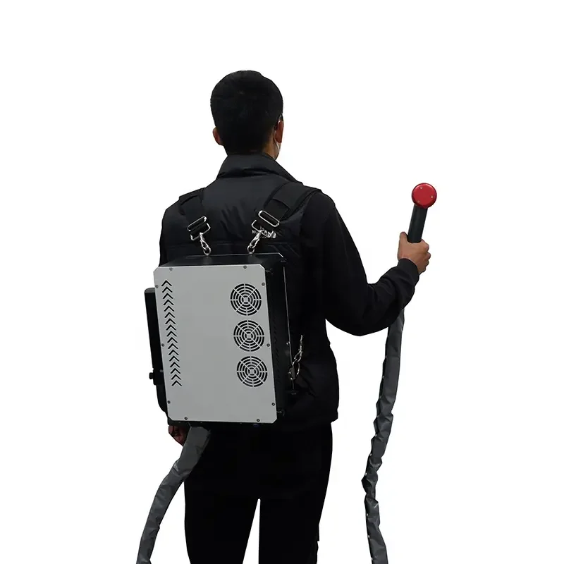 Easy operate mobile laser cleaning machine tyre mould and pipe cleaner with Cleaning head