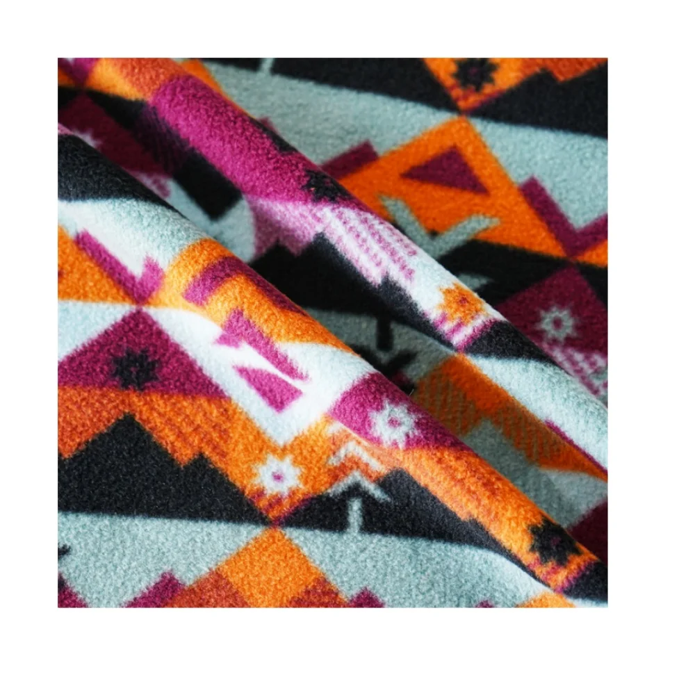 Printed polar fleece Blanket Pillow Cover fleece Recycled Warm 100% Polar Fleece tissus polaire tela polar french terry printed