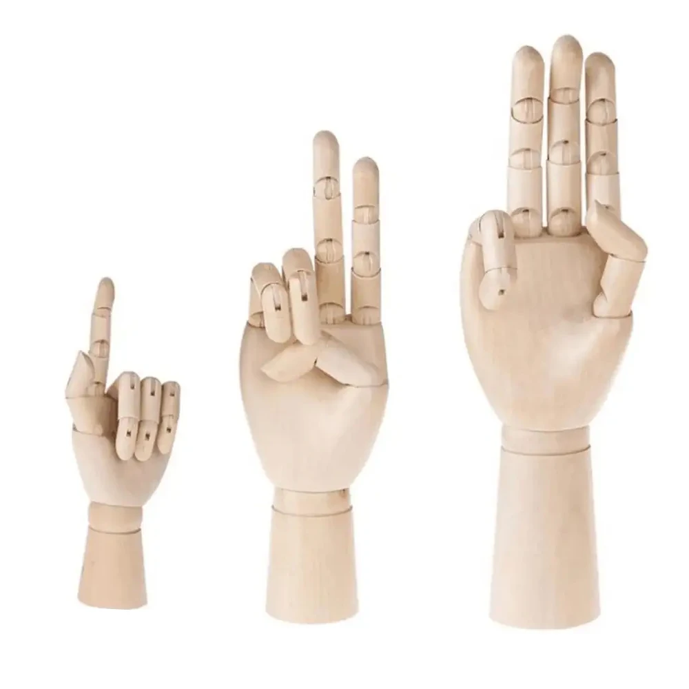 7/10/12 Inches Tall Wooden Hand Drawing Sketch Mannequin Model  Movable Limbs Human Artist Model